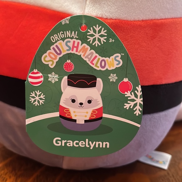 Nutcracker squishmallow New with tags GRACELYNN 12 inch Christmas plush toy soft - Picture 5 of 10